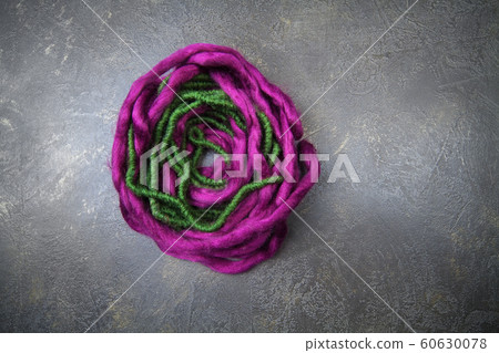 Wooden nest on dark background 60630078