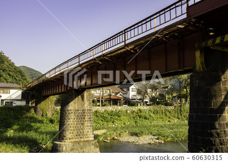 Tsuwano, Tsuwano River, JR Yamaguchi Line Railway Bridge, Tsuwano-cho, Kanoashi-gun, Shimane 60630315