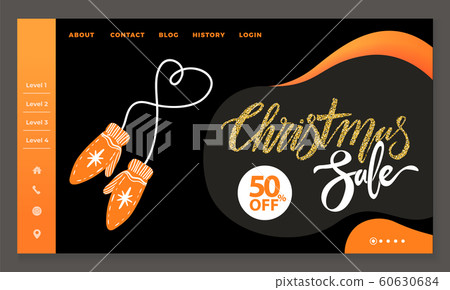 Christmas Winter Sale on Web Page, Website of Shop 60630684
