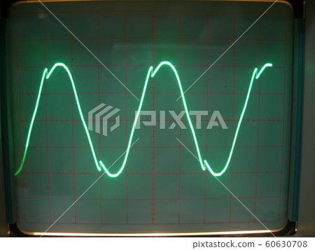 oscilloscope, wave pattern, voltage 60630708
