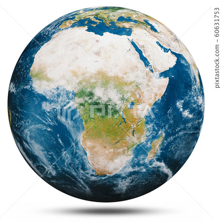 Planet Earth globe isolated 60631753