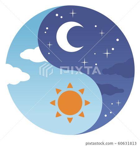 白天和黑夜陰陽圖 60631813