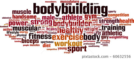 Bodybuilding word cloud - Stock Illustration [60632556] - PIXTA