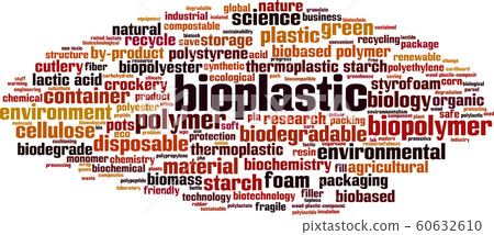 Bioplastic word cloud Bioplastic word cloud 60632610