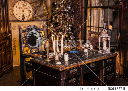 Beautiful Christmas interior with original decoration 60632716