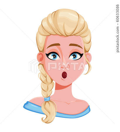 Face expression of beautiful blonde woman Face expression of beautiful blonde woman 60633086