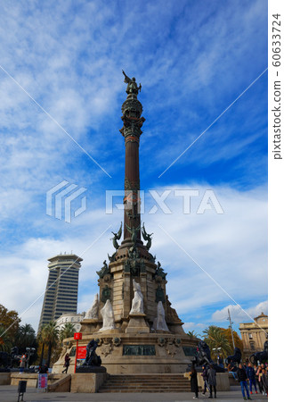 Tower of Columbus in Barcelona 60633724