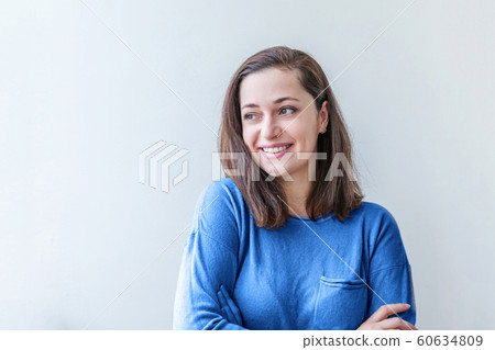 Beauty portrait young happy positive smiling 60634809