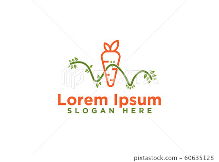 carrot, Vegetable, Mono Line Logo Designs, Vector carrot, Vegetable, Mono Line Logo Designs, Vector 60635128
