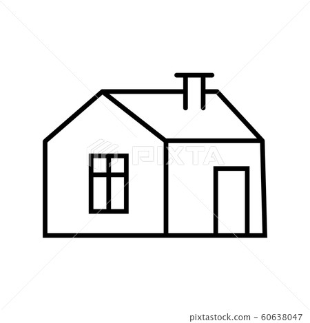 Black and white small simple linear icon of a - Stock Illustration ...