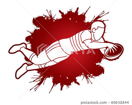 Rugby player action cartoon sport, Sportsman graphic vector. Rugby player action cartoon sport, Sportsman graphic vector. 60638844
