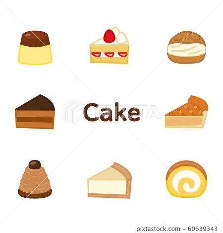 Cake icon set (handwritten style) Cake icon set (handwritten style) 60639343