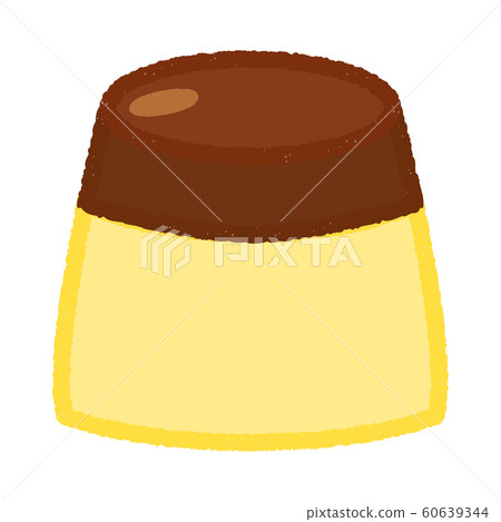Illustration of simple pudding (handwritten style) Illustration of simple pudding (handwritten style) 60639344