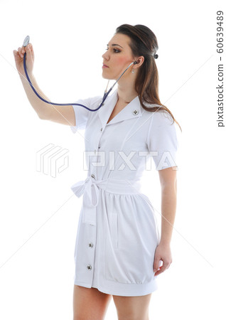 The doctor on a white background The doctor on a white background 60639489