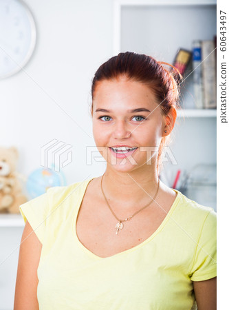 smiling girl portrait smiling girl portrait 60643497