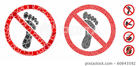 No footprint Mosaic Icon of Trembly Parts 60643592