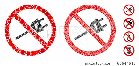 No electric cord Composition Icon of Uneven Parts 60644613