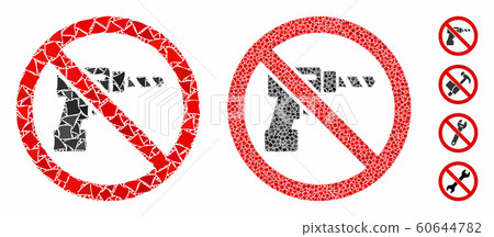 No drill Mosaic Icon of Raggy Parts 60644782