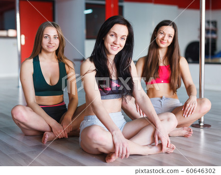 Females pole dancers during break Females pole dancers during break 60646302