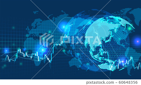網絡數字世界股票圖表圖像背景 60648356