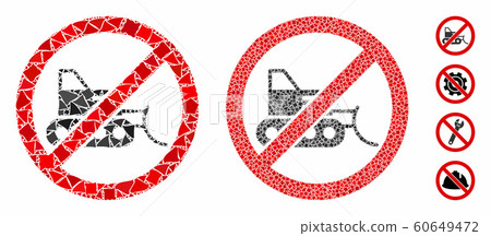 No bulldozer Mosaic Icon of Humpy Parts 60649472