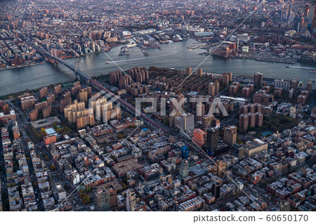《New York》Manhattan downtown residential area 《Aerial photography》 60650170