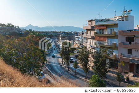 Panorama of Heraklion in Crete Greece. Day foto 60650656