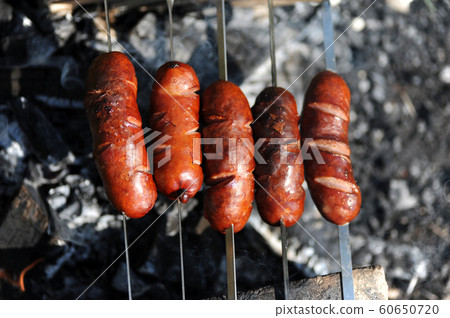 sausages in grill 60650720