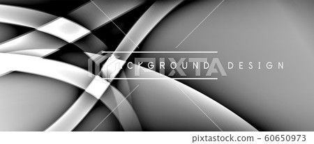 Dynamic trendy fluid color gradient abstract background with flowing wave lines. Vector Illustration 60650973