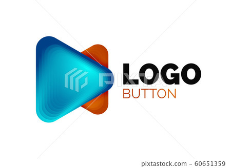 Play, arrow or download button icon, minimal design business logo template. 3d geometric bold in relief style with color blend steps effect. Vector Illustration For Wallpaper, Banner, Background, Card Play, arrow or download button icon, minimal design business logo template. 3d geometric bold in relief style with color blend steps effect. Vector Illustration For Wallpaper, Banner, Background, Card 60651359
