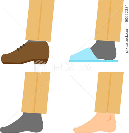 Foot wearing shoes, slippers, socks Foot wearing shoes, slippers, socks 60652384