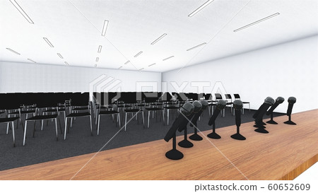 Press conference, announcement, etc. No people, illustration 2-56 60652609