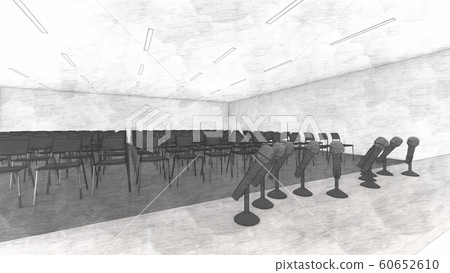 Press conference, announcement, etc. No people, Illustration 2-55 60652610