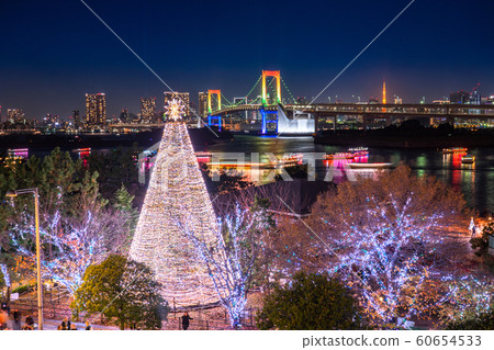台場的“東京”夜景和約會地點 台場的“東京”夜景和約會地點 60654533