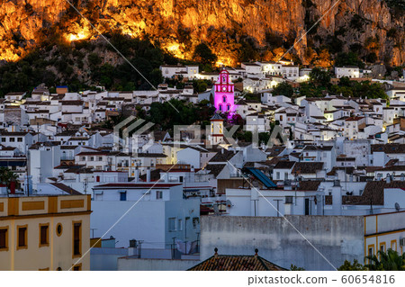 Ermita de San Antonio in Ubrique, Cadiz, Andalusia, Spain at night Ermita de San Antonio in Ubrique, Cadiz, Andalusia, Spain at night 60654816