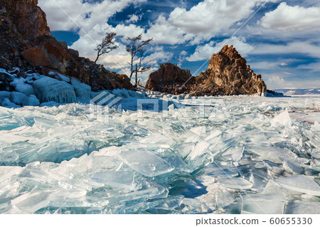 Ice patterns on Lake Baikal. Siberia, Russia Ice patterns on Lake Baikal. Siberia, Russia 60655330