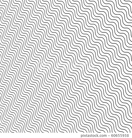 Abstract black wave lines pattern diagonal on Abstract black wave lines pattern diagonal on 60655938