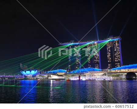 Singapore Marina Bay Sands Night Show "Spectra" 60657512