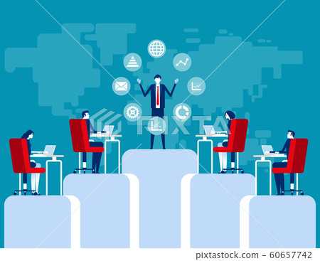 Business learning at professional. Concept 60657742