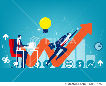 Entrepreneur startup. Concept buisness vector 60657760