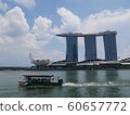 Singapore Marina Bay Sands and Pleasure Boat 60657772