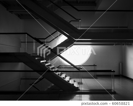 Stair in Modern building Lighting shade window Interior Space 60658821