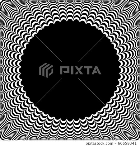 Download Circle Frame 3d Illusion Convex Pattern Stock Illustration 60659341 Pixta