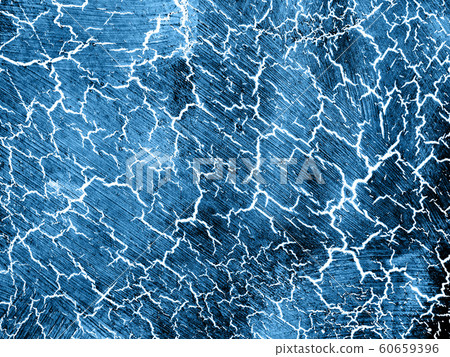 Classic blue colored texture with white cracks. Surface with craquelure effect. Classic blue colored texture with white cracks. Surface with craquelure effect. 60659396