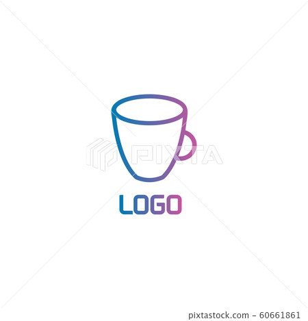 Vector illustration cup. Linear styling of the cup. Cup logo. Receptacle for beverages. Cup tea. Cup coffee. Mug water. Vector stylized cup. Picture with cup. Sign for drink. Isolated simple cup. Vector illustration cup. Linear styling of the cup. Cup logo. Receptacle for beverages. Cup tea. Cup coffee. Mug water. Vector stylized cup. Picture with cup. Sign for drink. Isolated simple cup. 60661861