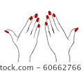 Nail hand illustration 60662766