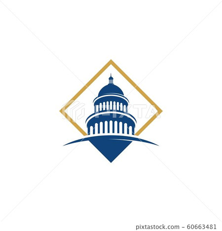 Capitol vector icon illustration 60663481