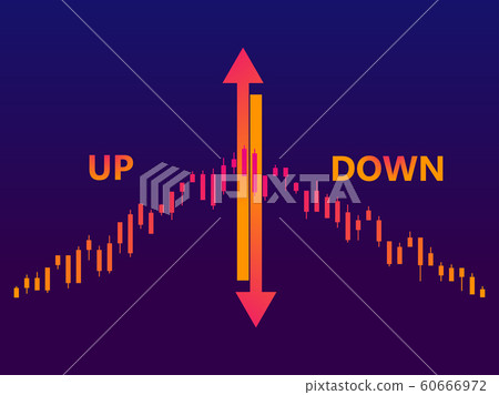 Stock chart, stock market trading. Schedule 60666972