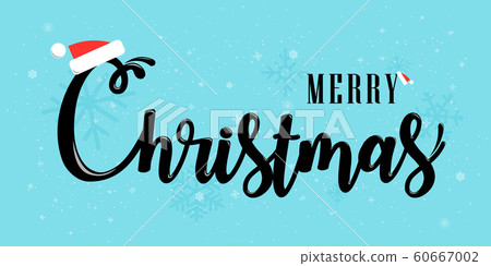 Merry Christmas Vector Lettering 60667002
