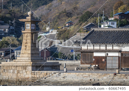 廣島縣福山市鞆之浦 鞆之浦的象徵性夜燈 60667495